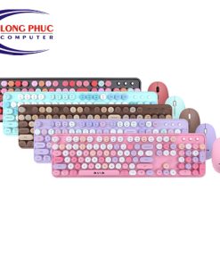 COMBO PHÍM CHUỘT GIẢ CƠ KHÔNG DÂY AULA AC306