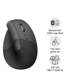 Chuột công thái học Logitech Lift Vertical for Business ĐEN